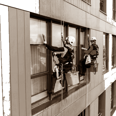 ועד בית ישראל סנפלינג עבודות בגובה