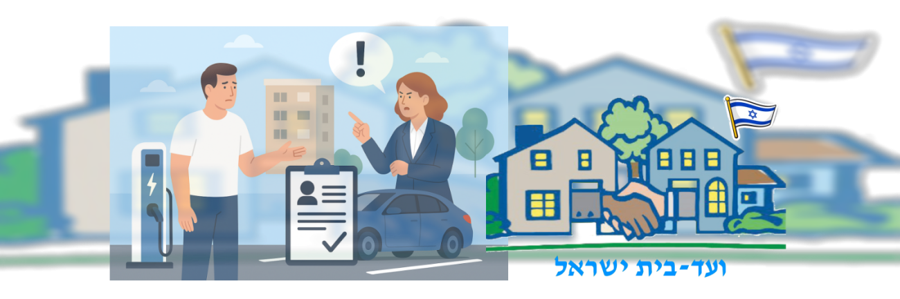 ועד בית ישראל: התחייבות לביטוח במקרה של התקנת עמדת טעינה פרטית